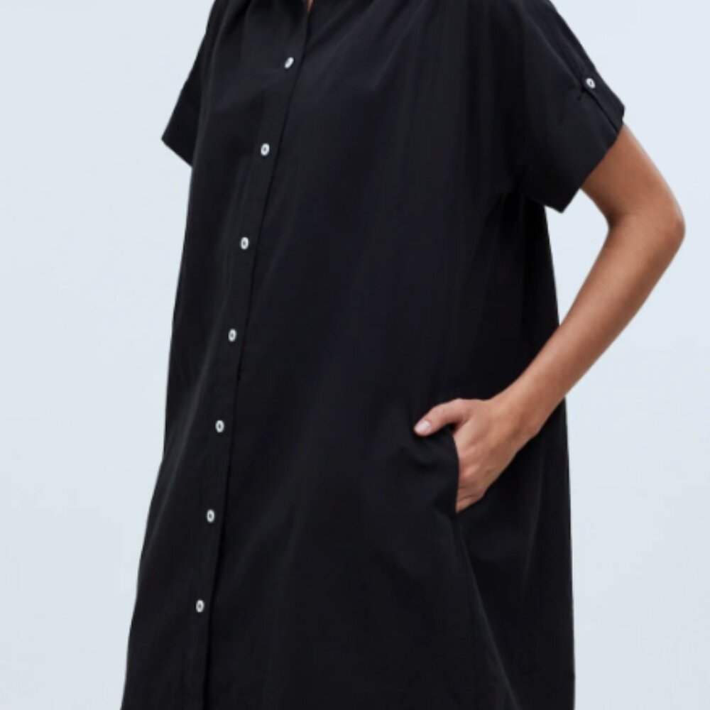 Madewell Collared Button Front Mini Shirtdress Sz… - image 4